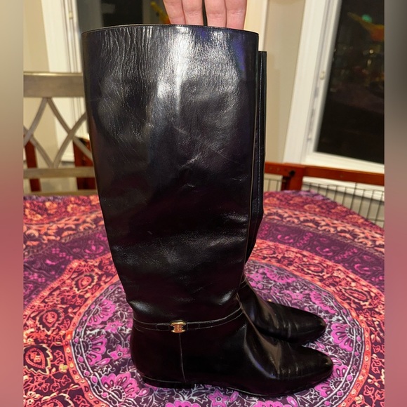 Salvatore Ferragamo Black Leather Boots - Picture 6 of 10